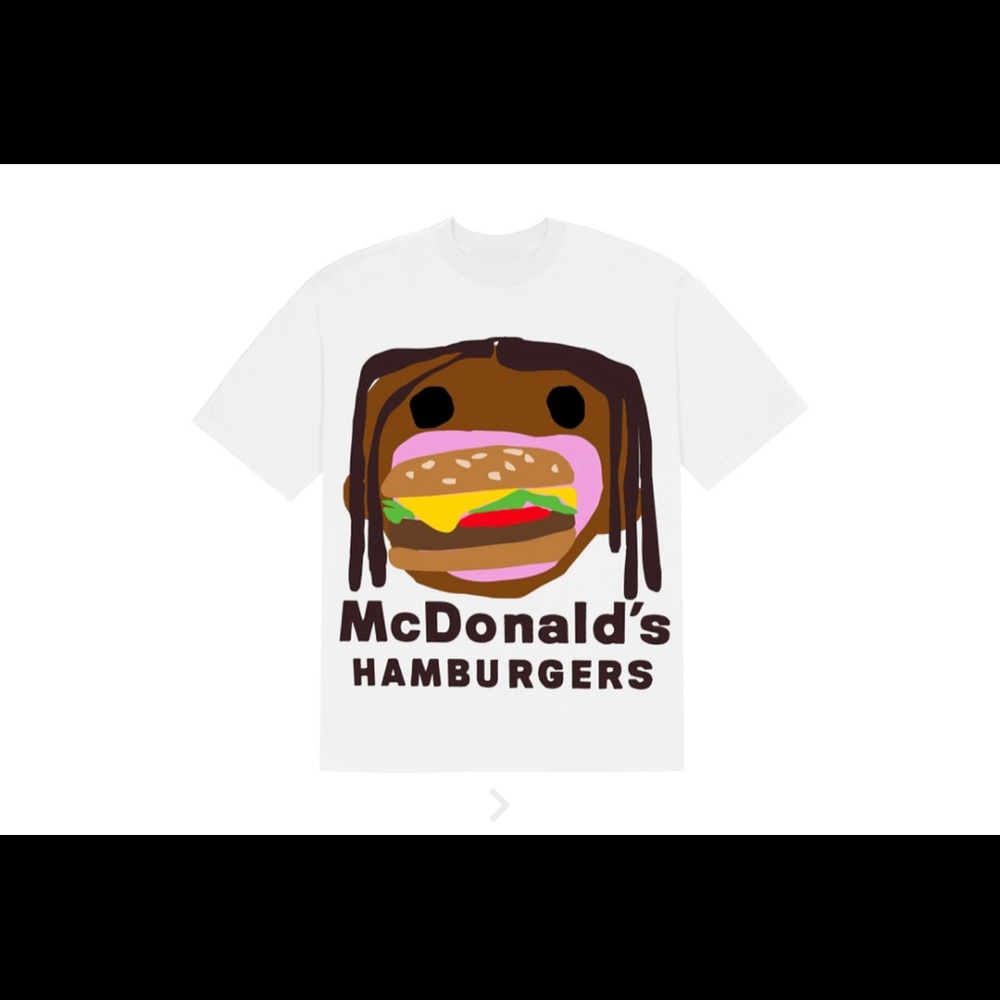 Travis Scott White Graphic McDonald's Hamburgers T-Shirt